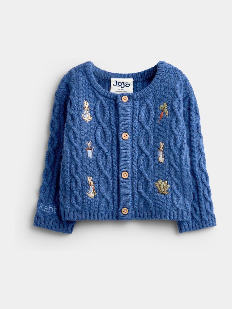 Jojo Maman Bébé Cable Knit Cardigan - صورة 2 من 5 Jojo Maman Bébé Cable Knit Cardigan - صورة 2 من 5