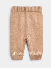 JoJo Maman Bébé Brown Fairisle 3-Piece Fairisle Knit Set - Image 6 of 11