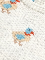 JoJo Maman Bébé Blue Duck Knitted Jumper & Leggings Set - Image 6 of 7