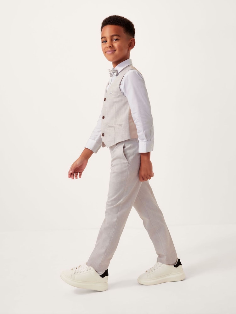 Monsoon Natural George Suit & Bow Tie Set 4-Piece - Image 1 of 3 Monsoon Natural George Suit & Bow Tie Set 4-Piece - Image 1 of 3