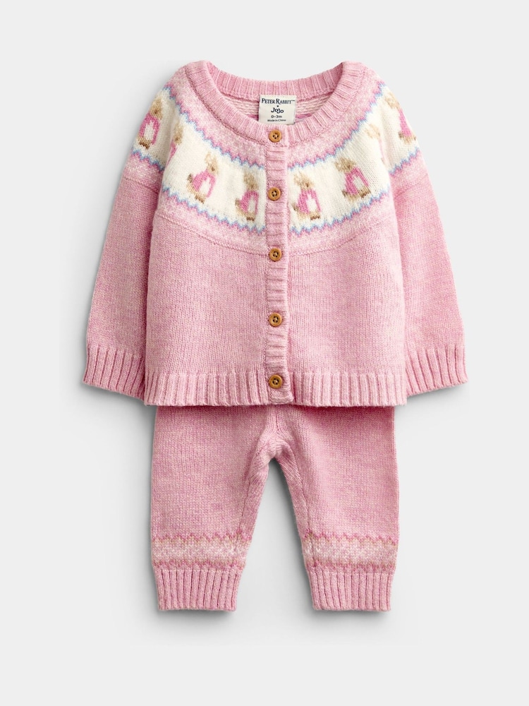 Jojo Maman Bébé Flopsy Fairisle Cardigan & Legging Set - 圖片 1,共 6 Jojo Maman Bébé Flopsy Fairisle Cardigan & Legging Set - 圖片 1,共 6