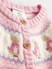 Jojo Maman Bébé Flopsy Fairisle Cardigan & Legging Set - 圖片 6，共 6
