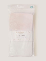 Monsoon Pink Lace Tights 2-Pack - Image 2 of 3