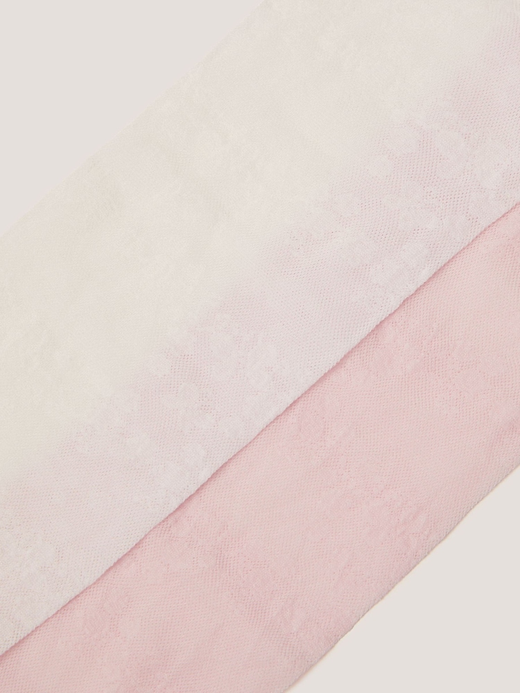 Monsoon Pink Lace Tights 2-Pack - Image 3 of 3