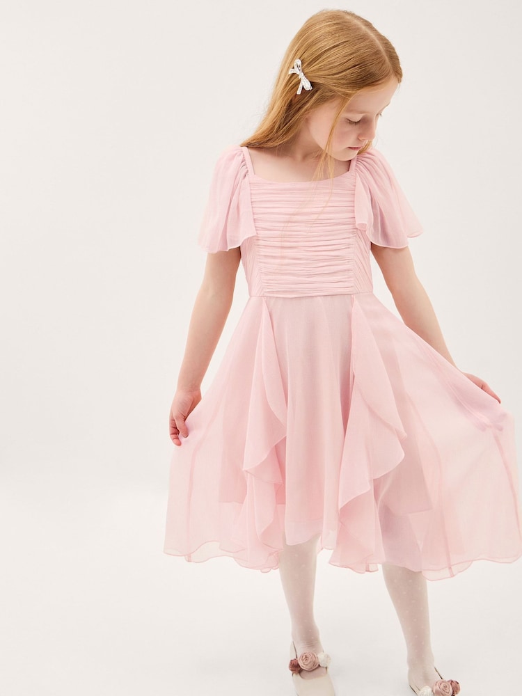 Monsoon Joy Ruffle Chiffon Party Dress - Imaginea 1 din 2 Monsoon Joy Ruffle Chiffon Party Dress - Imaginea 1 din 2