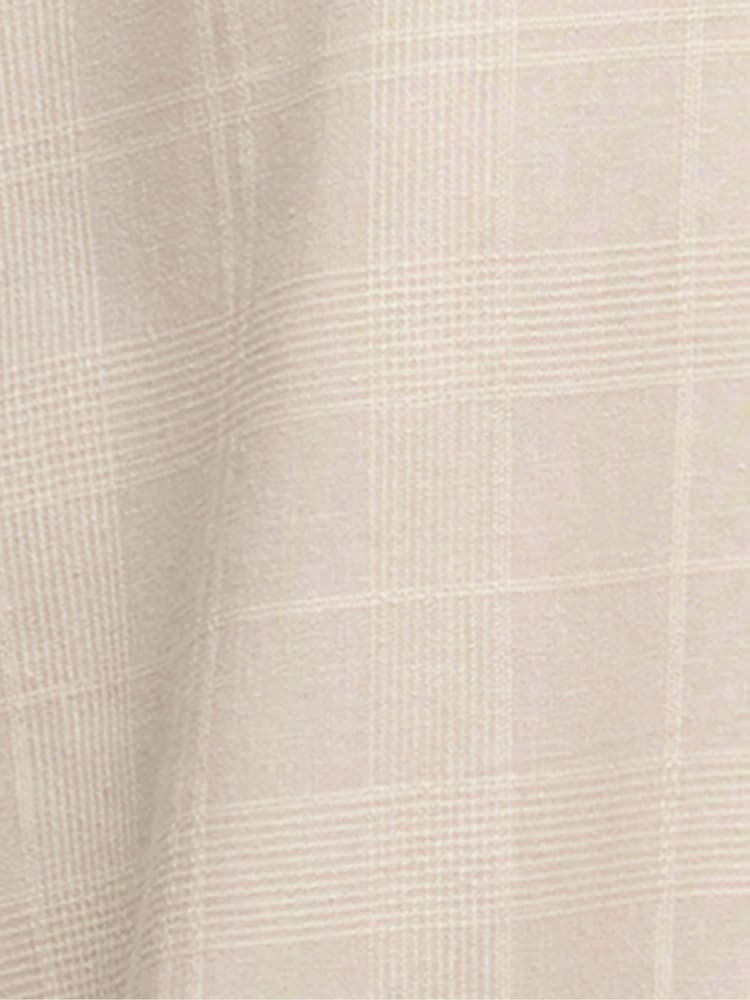 Barbour® Natural Kingswell Textured Tartan Long Sleeve Relaxed Shirt - Image 6 of 6