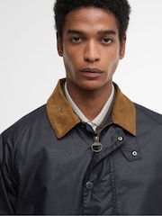 Barbour® Blue Modern Bedale Wax Jacket - Image 3 of 8