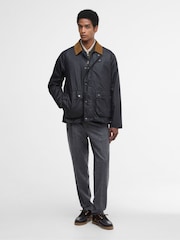 Barbour® Blue Modern Bedale Wax Jacket - Image 5 of 8
