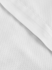 White/Black Cotton Rich Textured Occasion Shirt With Bow Tie and Cummerbund Set - Image 11 of 15