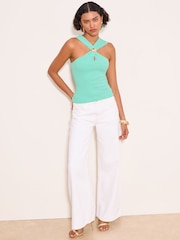 Lipsy pleteni Halter vez top - Slika 2 od 4