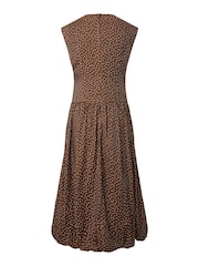 Y.A.S Brown Bubble Hem Maxi Dress - Image 2 of 2