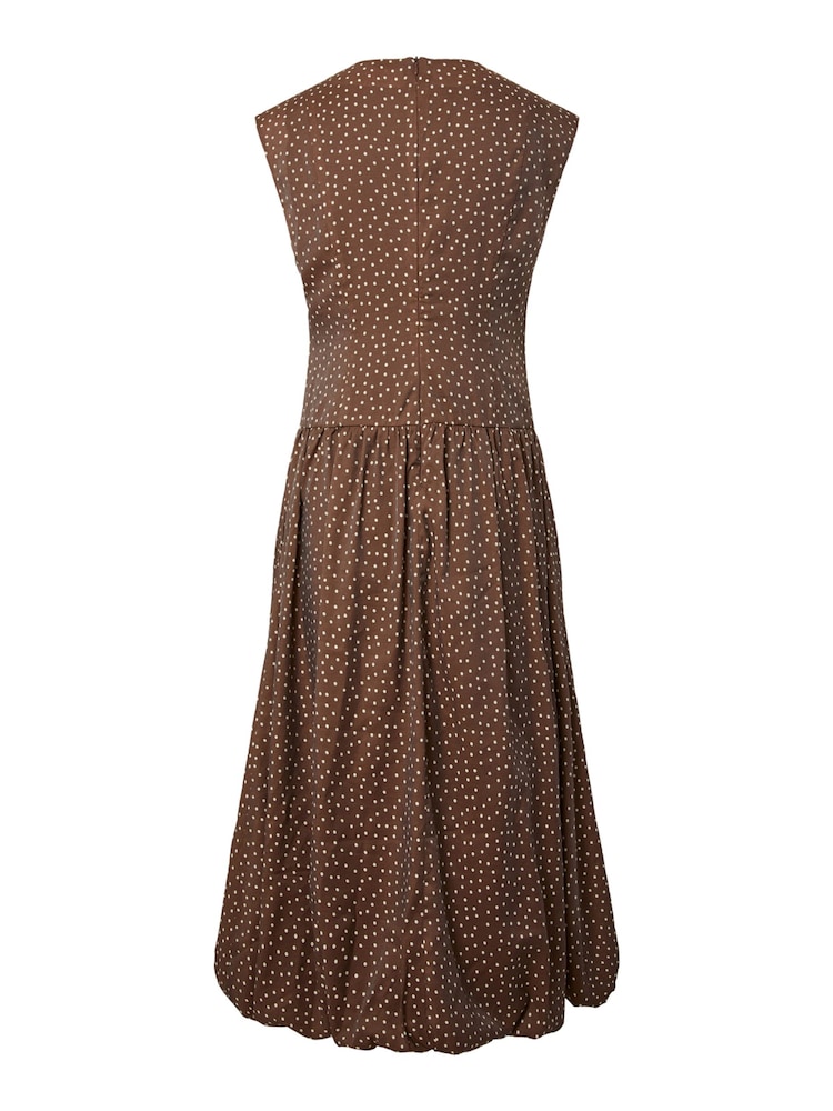 Y.A.S Brown Bubble Hem Maxi Dress - Image 2 of 2