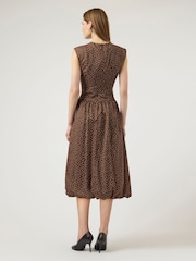 Y.A.S Brown Bubble Hem Maxi Dress - Image 4 of 6