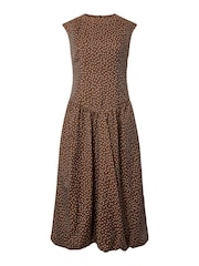 Y.A.S Brown Bubble Hem Maxi Dress - Image 5 of 6