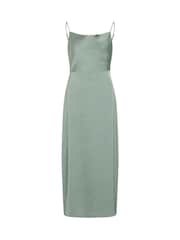 VILA Green Satin Cowl Strap Ankle Dress - Image 5 of 6