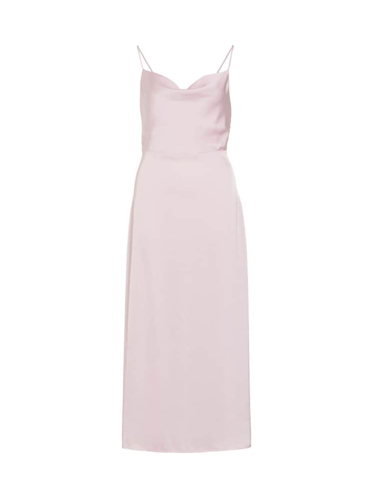 VILA Pink Satin Cowl Strap Ankle Dress - Image 2 of 3