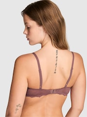 Victoria's Secret Pink Rose Brown Lightly Lined Cute But Dangerous Embroidery Bra - Image 2 of 2
