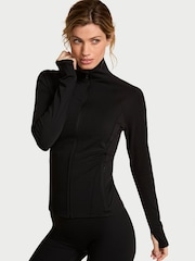 Victoria's Secret Black Elevate™ Full Zip Jacket - Image 1 of 3