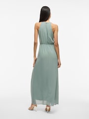 VILA Green Halterneck Maxi Dress - Image 2 of 6