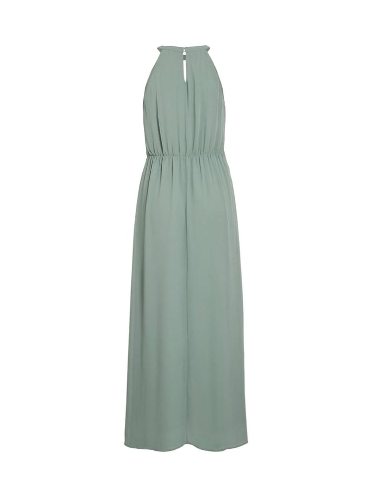 VILA Green Halterneck Maxi Dress - Image 6 of 6