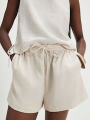 River Island Linen Blend Shorts - תמונה 1 מתוך 4