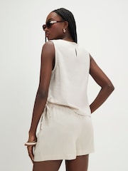 River Island Linen Blend Shorts - תמונה 4 מתוך 4