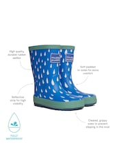 Muddy Puddles Blue Toddler Ankle Wellies - Image 2 of 2