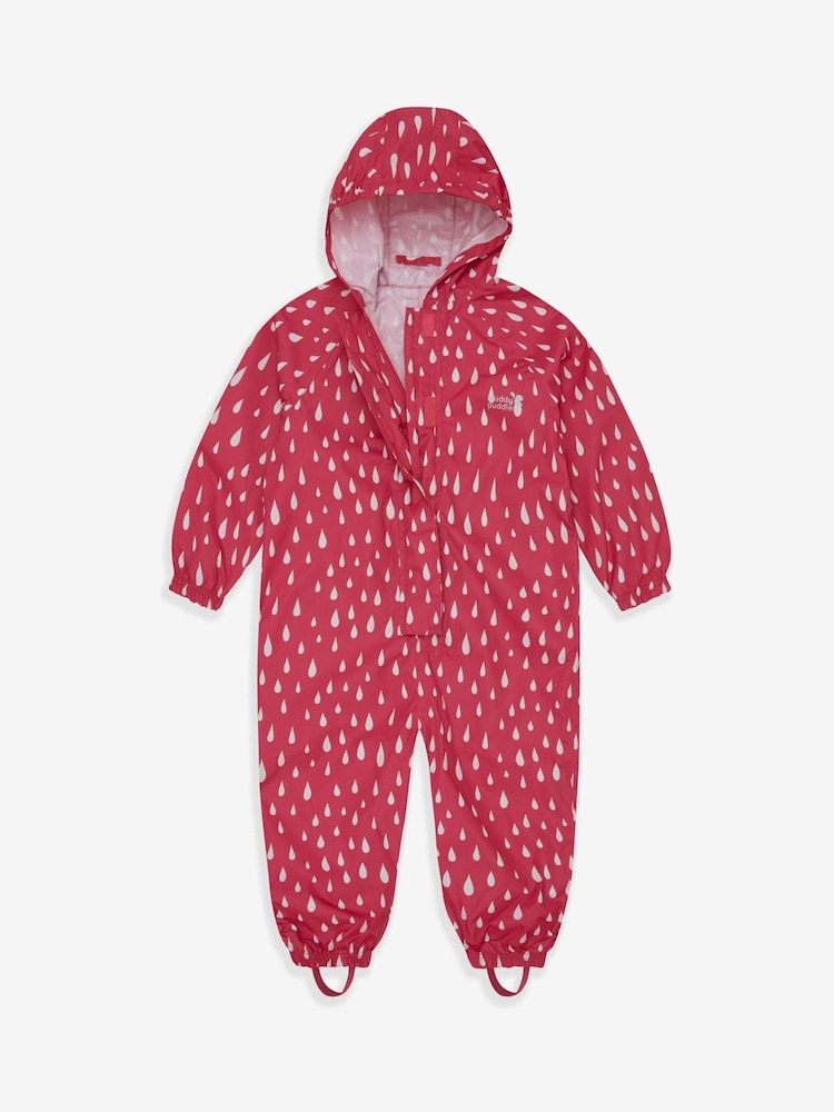 Muddy Puddles Pink Little Essentials Puddlesuit - Image 2 of 4