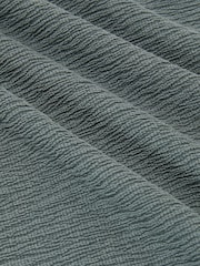 Reiss Dark Sage Green Melgreen Textured Crew-Neck Vest - Image 6 of 6