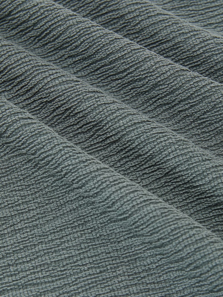 Reiss Dark Sage Green Melgreen Textured Crew-Neck Vest - Image 6 of 6