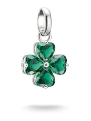 Thomas Sabo Green Connect Clover Leaf Charm - Image 1 of 3