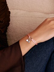 Thomas Sabo Pink Charm Connect Textile Bracelet - Image 3 of 3