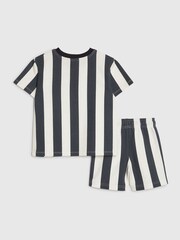River Island Blue Abbie Rosie Oversized Striped T-Shirt & Shorts Set - Image 2 of 5