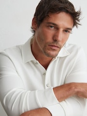 Reiss White Alba Polo Shirt - Image 1 of 7