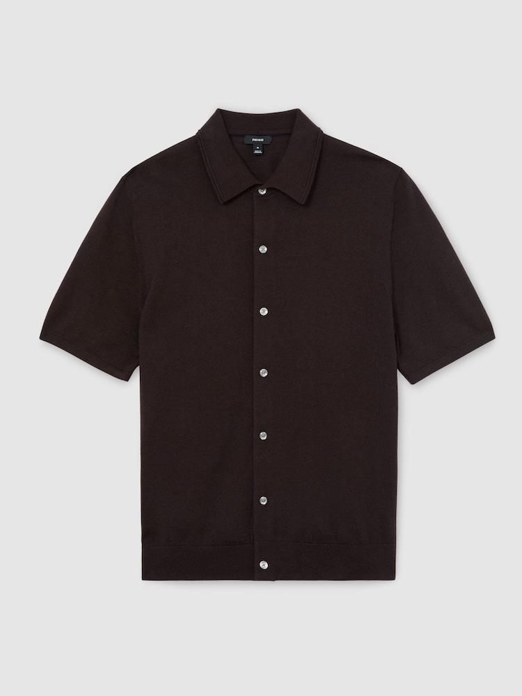 Reiss Bitter Brown Drayton Shirt - Image 2 of 6 Reiss Bitter Brown Drayton Shirt - Image 2 of 6