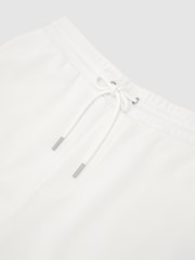 Reiss White Renly Textured Drawstring Shorts - Image 6 of 6