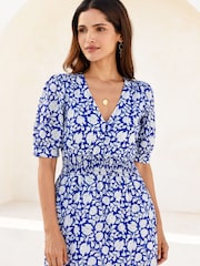 Aspiga Blue Billie Short Sleeve Cotton Dress - Image 3 of 6