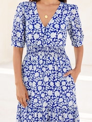 Aspiga Blue Billie Short Sleeve Cotton Dress - Image 5 of 6