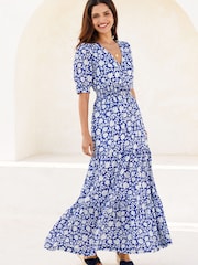 Aspiga Blue Billie Short Sleeve Cotton Dress - Image 6 of 6