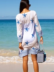 Aspiga Blue Guadalupe Short Cotton Tunic - Image 2 of 5