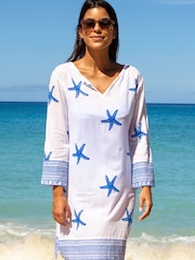 Aspiga Blue Guadalupe Short Cotton Tunic - Image 4 of 5
