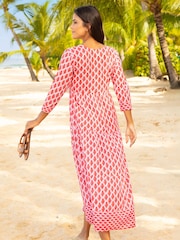 Aspiga Red Mykonos Cotton Maxi Dress - Image 2 of 6