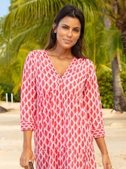 Aspiga Red Mykonos Cotton Maxi Dress - Image 5 of 6