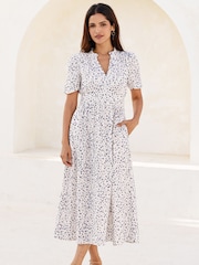 Aspiga Cream Esha Cheesecloth Dress - Image 1 of 6