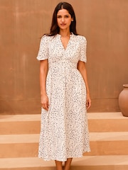 Aspiga Cream Esha Cheesecloth Dress - Image 3 of 6