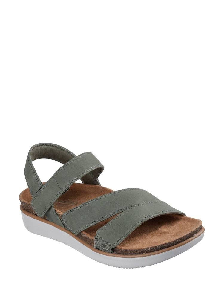 Skechers Green Lifted Comfort Sandals - Image 1 of 5