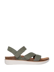 Skechers Green Lifted Comfort Sandals - Image 2 of 5