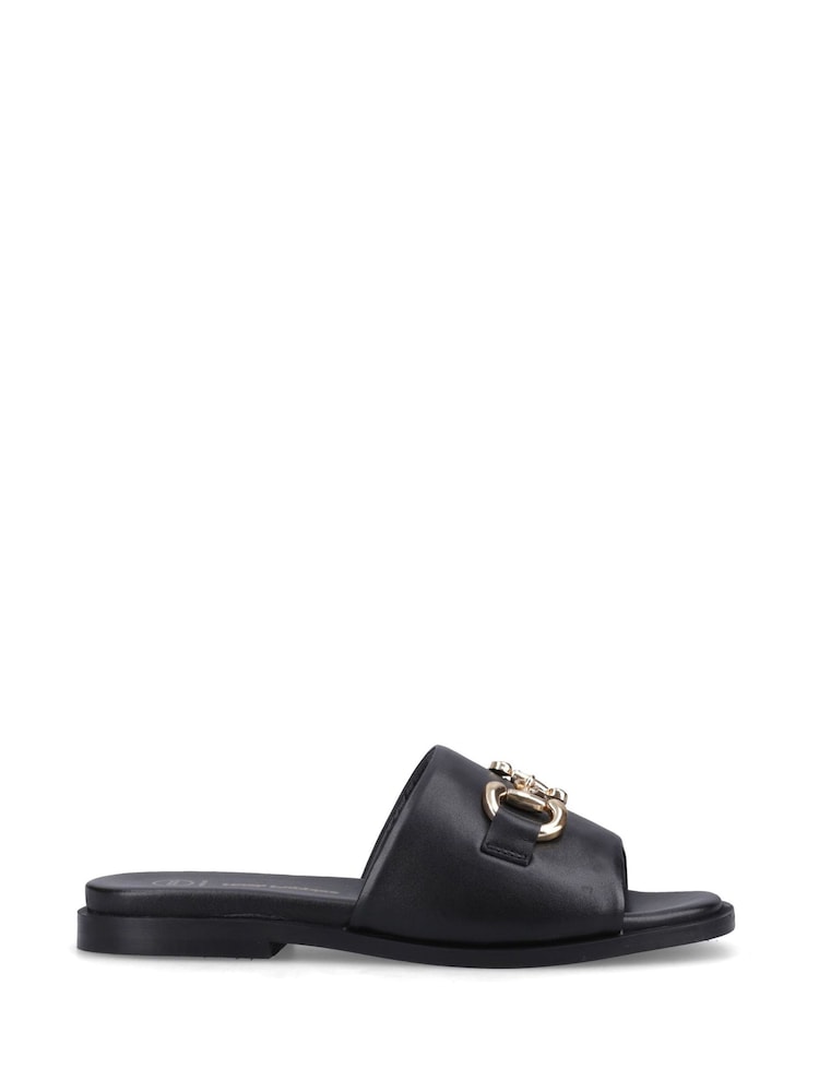 Hush Puppies Black Lana Snaffle Mule Slippers - Image 1 of 5