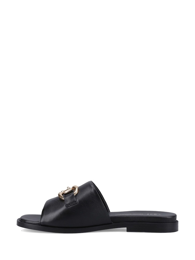 Hush Puppies Black Lana Snaffle Mule Slippers - Image 2 of 5