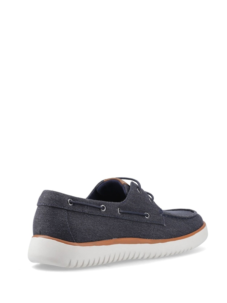 Hush Puppies Daniel Canvas Boat Shoes - Image 2 of 5